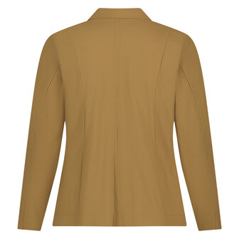 Plus Basics korte blazer in caramel.