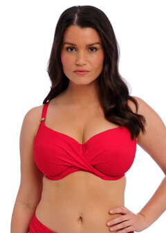 Bikini top Ottowa van Fantasie in het rood.