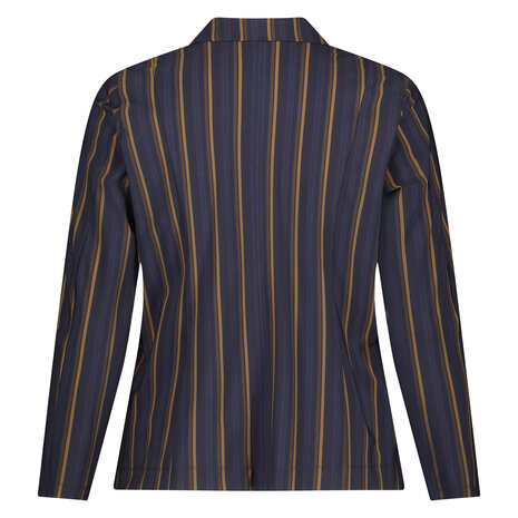 Plus Basics korte blazer serie suit stripe