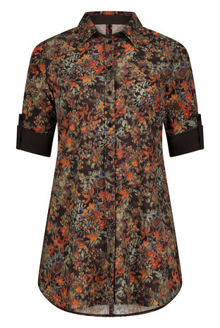 Plus Basics lange blouse Renaissance Florals