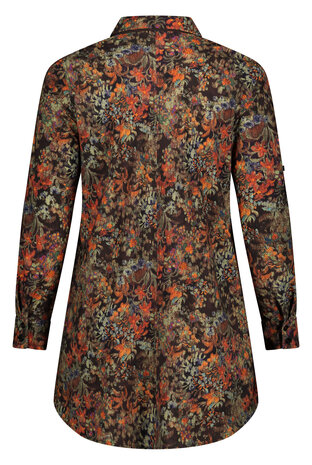 Plus Basics lange blouse Renaissance Florals